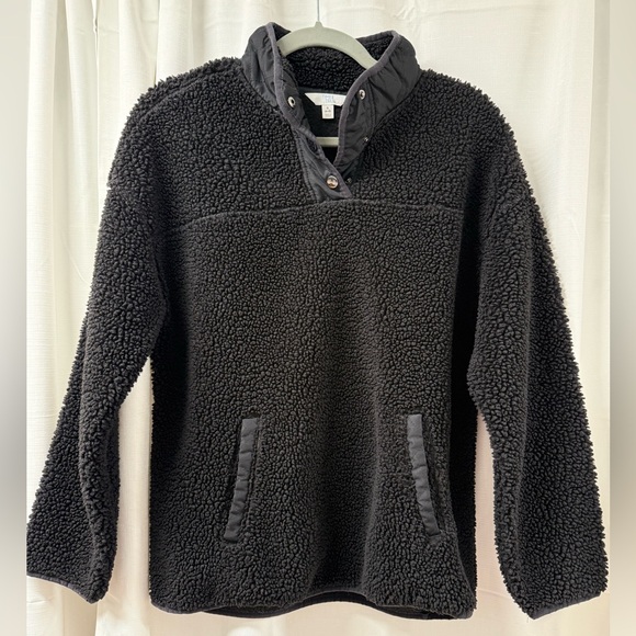 Time and Tru Black Sherpa Fleece Size- S - Picture 1 of 5